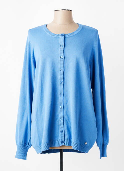 Gilet manches longues stretch bleu ZHENZI femme