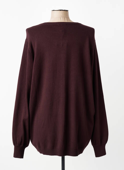 Gilet manches longues stretch marron ZHENZI femme