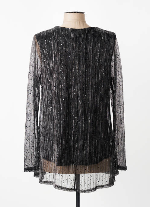 Top coupe fluide manches longues noir VETISTYLE femme