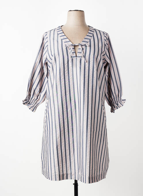 Tunique manches longues col v gris ZHENZI femme