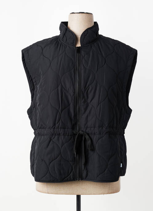 Doudoune tissage imperméable sans capuche noir ZHENZI femme