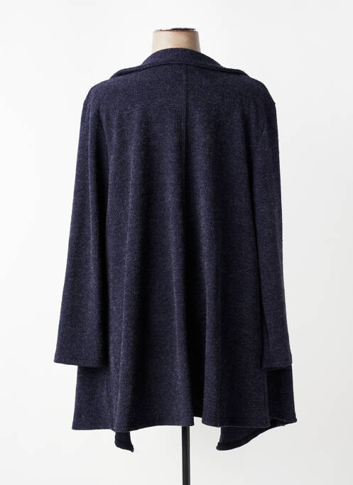 Gilet manches longues stretch bleu 2W PARIS femme
