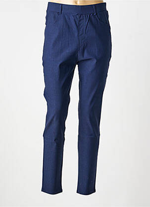 Jegging tissage popeline taille normale bleu NH-3 femme
