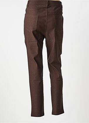 Jegging tissage popeline taille normale marron NH-3 femme