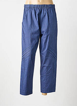 Pantalon droit stretch taille normale bleu 2W PARIS femme