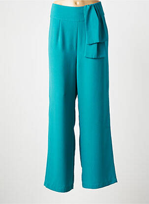 Pantalon large tissage crêpe taille normale vert MD'M femme