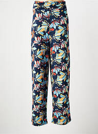 Pantalon droit stretch taille normale bleu MD'M femme