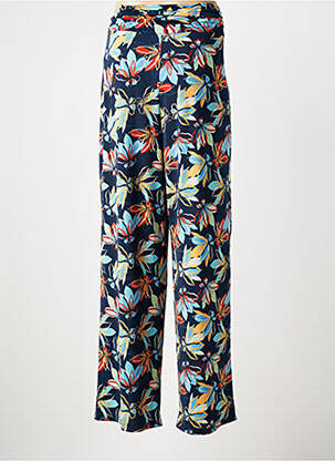 Pantalon droit stretch taille normale bleu MD'M femme