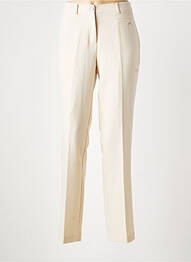 Pantalon droit stretch taille normale beige DIANE LAURY femme