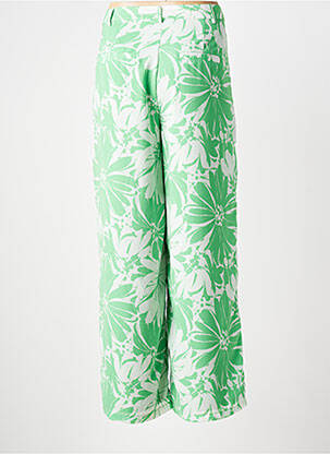 Pantalon large tissage popeline taille normale vert MD'M femme
