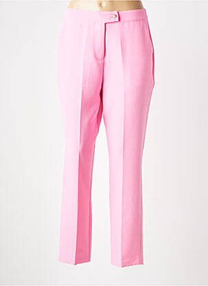 Pantalon droit stretch taille normale rose YES.ZEE femme