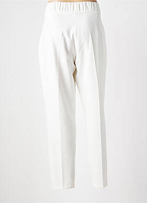 Pantalon droit stretch taille normale blanc GREGORY PAT femme