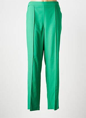 Pantalon droit stretch taille normale vert JULIE GUERLANDE femme