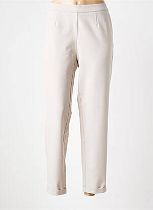 Pantalon droit stretch taille normale gris FRANK WALDER femme