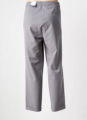 Pantalon droit stretch taille normale gris FRANK WALDER femme