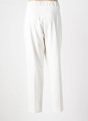Pantalon droit stretch taille normale blanc GREGORY PAT femme