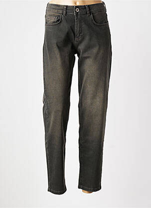 Jeans coupe droite stretch taille normale gris PARA MI femme