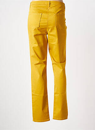 Pantalon droit stretch taille normale jaune BETTY BARCLAY femme