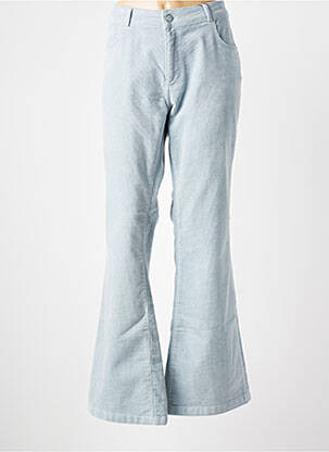 Pantalon flare stretch taille normale bleu PARA MI femme