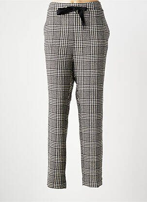 Pantalon droit stretch taille normale noir LA FEE MARABOUTEE femme