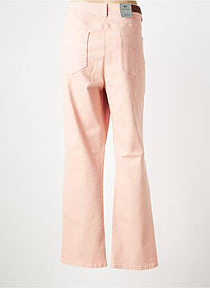 Pantalon droit stretch taille normale rose JULIE GUERLANDE femme