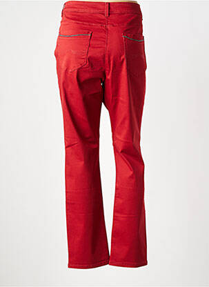 Pantalon droit stretch taille normale rouge DIANE LAURY femme