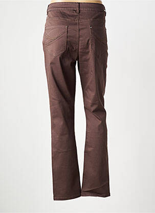 Pantalon droit stretch taille normale marron DIANE LAURY femme