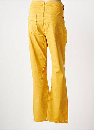 Pantalon droit stretch taille normale jaune DIANE LAURY femme
