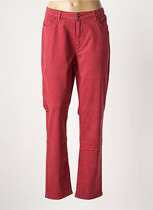 Jeans coupe slim stretch taille normale rouge FRANCE RIVOIRE femme