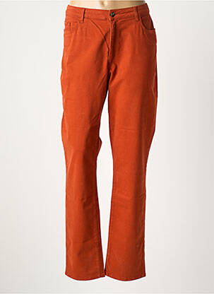 Jeans coupe slim stretch taille normale orange FRANCE RIVOIRE femme