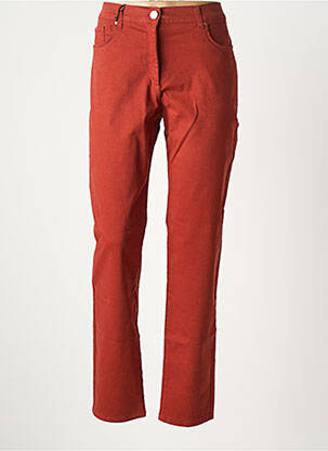 Jeans coupe slim stretch taille normale orange EAST DRIVE femme