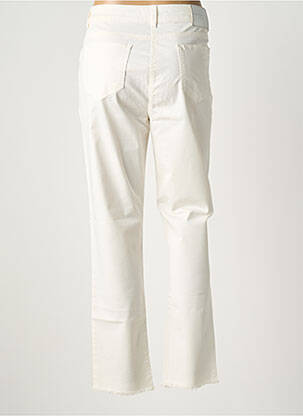 Jeans coupe slim stretch taille normale beige LAUREN VIDAL femme