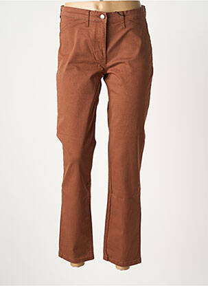 Jeans coupe slim stretch taille normale marron fonce BETTY BARCLAY femme