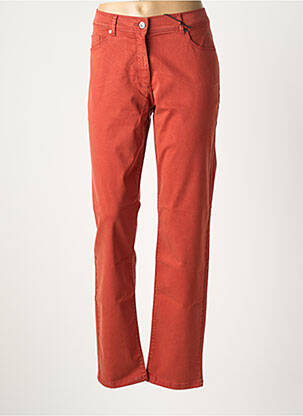 Pantalon slim tissage popeline taille normale orange BETTY BARCLAY femme