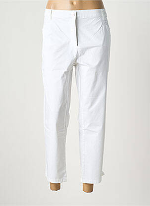 Pantalon 7/8 tissage popeline taille normale blanc BETTY BARCLAY femme