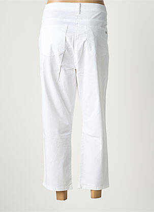 Pantalon 7/8 tissage popeline taille normale blanc BETTY BARCLAY femme