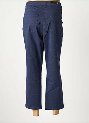 Pantalon 7/8 tissage popeline taille normale bleu BETTY BARCLAY femme