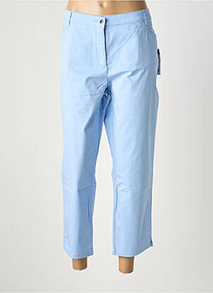 Pantalon 7/8 tissage popeline taille normale bleu clair BETTY BARCLAY femme