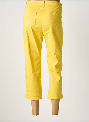 Pantacourt stretch taille normale jaune AGATHE & LOUISE femme