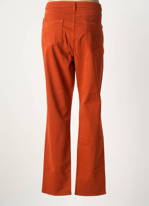 Jeans coupe slim stretch taille normale orange FRANCE RIVOIRE femme