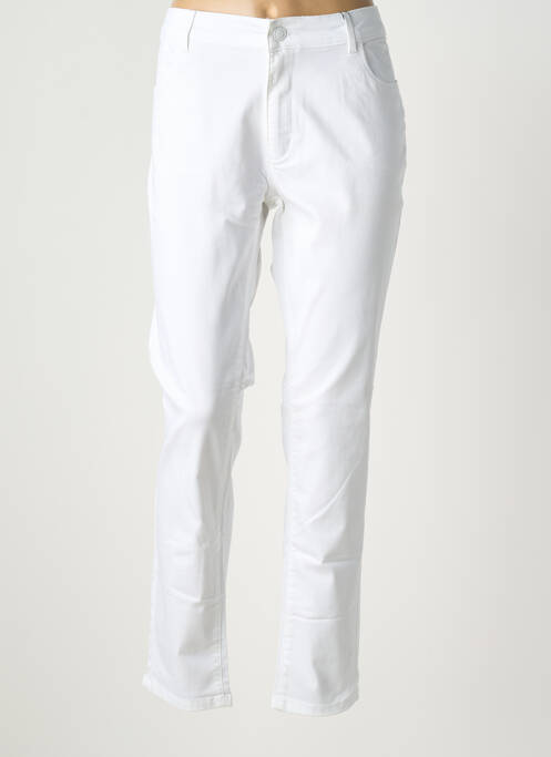 Jeans coupe slim stretch taille normale blanc PARA MI femme
