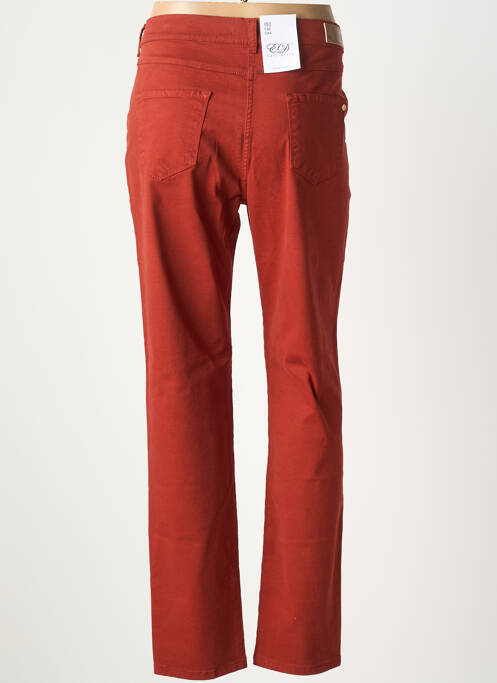 Jeans coupe slim stretch taille normale orange EAST DRIVE femme