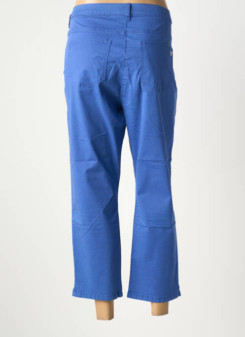 Pantalon 7/8 tissage popeline taille normale bleu BETTY BARCLAY femme