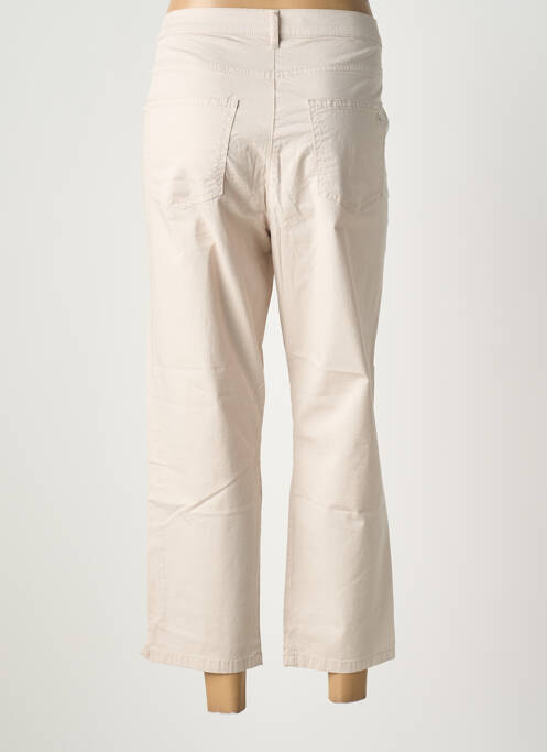 Pantalon 7/8 tissage popeline taille normale beige BETTY BARCLAY femme