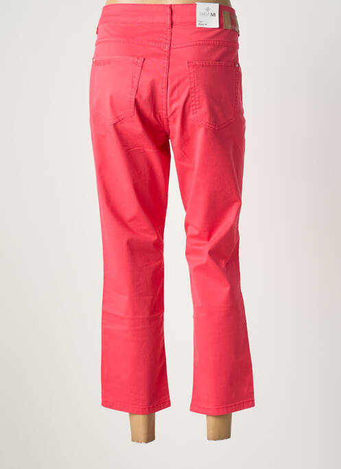Pantacourt tissage popeline taille normale rose PARA MI femme