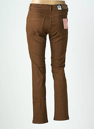 Jeans skinny tissage brut taille normale marron ZRS TIMELESS femme