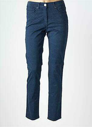 Pantalon slim stretch taille normale bleu EAST DRIVE femme