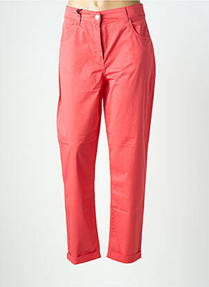 Pantalon slim taille élastique taille normale rouge EAST DRIVE femme