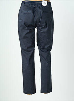 Pantalon chino tissage popeline taille normale bleu PARA MI femme