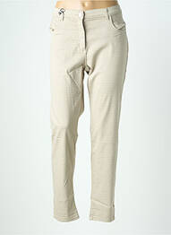 Pantalon slim stretch taille normale beige EAST DRIVE femme